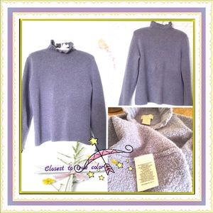 Feminine Sigrid Olsen High-neck Sweater Sz PM